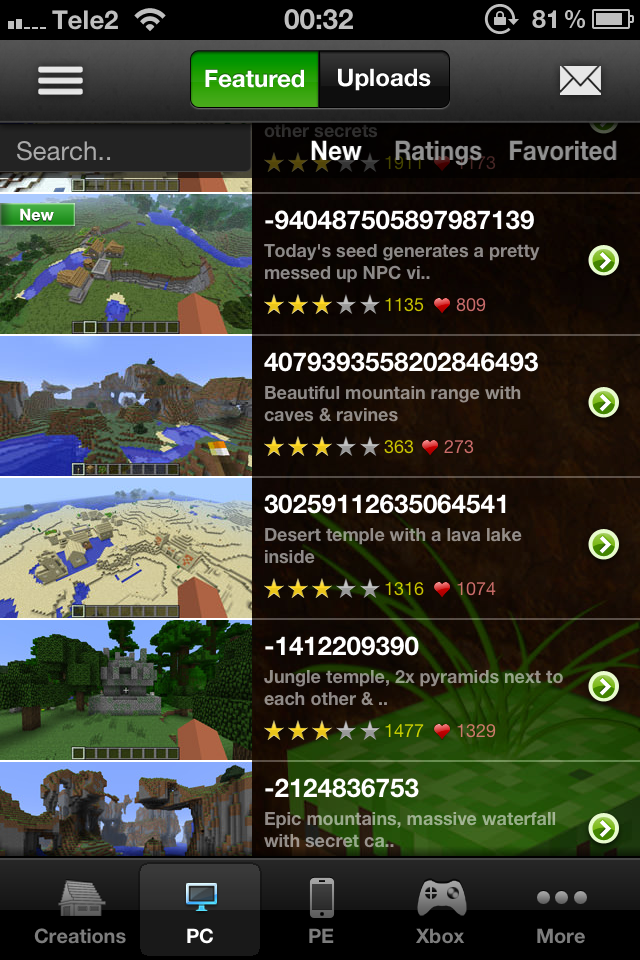 Minecraft Seeds Pro iPhone